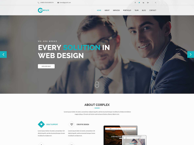 Corpex – Corporate PSD Template $1.00 clean psd clean templates corporate site psd template simple design web design