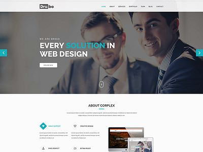 Drubo – Corporate PSD Template business web clean creative clean psd clean templates corporate site psd template