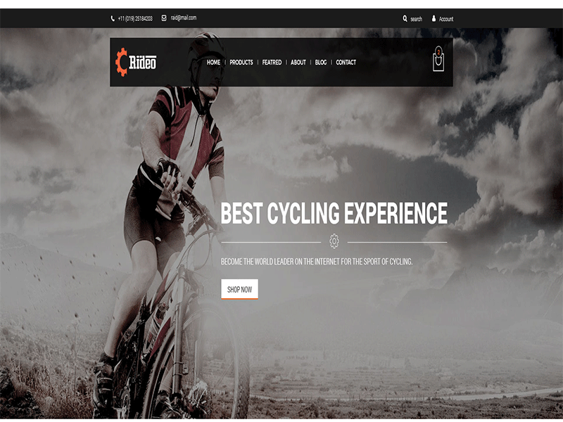eCommerce PSD Template bike biker bikes clubs cycle motorcycle motorcycle owners sport xtreme