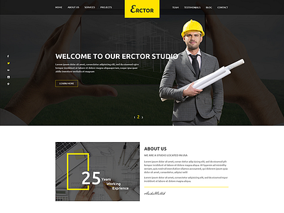 Erctor – Architect PSD Template  $1.00