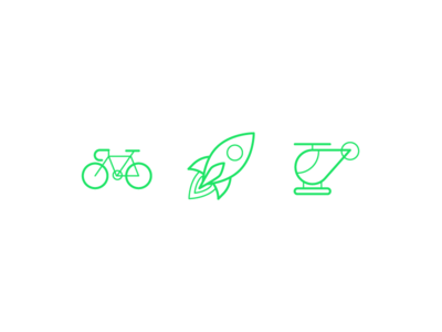 Friendly Emojis bicycle emojis friendly friendly design friendly design hour friendlydc helicopter icons illustration line art rocket rocket ship