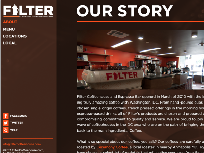 Filter Website Design