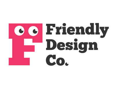 Friendly Design Co. Logo 1 chunk design eyeballs friendly logo