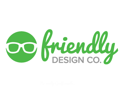 Friendly Design Co. Logo 3 friendly glasses logo pacifico proxima nova