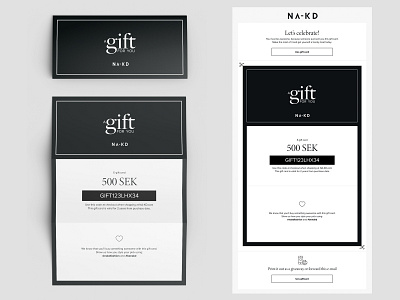NA-KD E-Gift card dhultin email fold gift giftcard na kd nakd