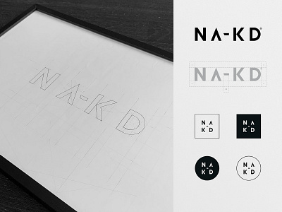 Original NA-KD Logo Sketch benakd brand branding custom customtype dhultin fashion identity logo na kd nakd nakdfashion style trend type