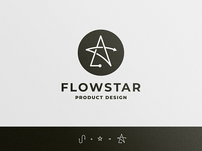 Flowstar Logo branding design dhultin flow icon identity logo product productdesign star ui user experience userinterface ux