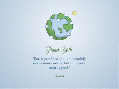 Planet Earth blue d dh earth green icon illustration quote
