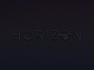 HORIZON dhultin horizon logo sun sunset wordmark