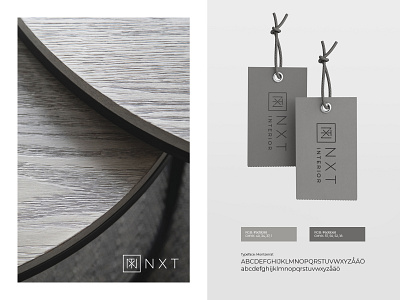 NXT Logo branding design dhultin interior label logo monogram nxt print type typography