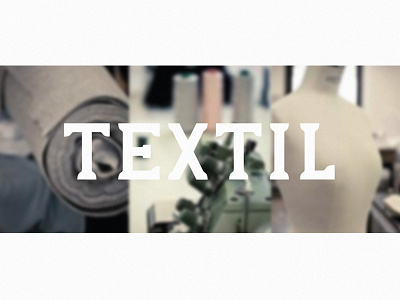 Textil - Custom made font