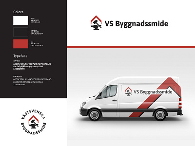 VS Byggnadssmide anvil blacksmith branding construction david dhultin hammer house hultin idenity logo type typography