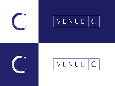 Venue C Logo blue brush c culture dhultin identity lettering logo type venue