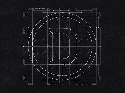 D Logo Grid Black black d dhultin grid letter logo type typedesign typography white