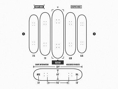 Select Shape 7 dh dhultin line select shape skateboards tree wireframe