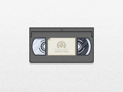 VHS Tape dhultin icon illustration line podcast podcastanimations tape vhs
