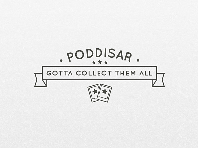 Poddisar cards colect logo podcastanimations poddis poddisar typography