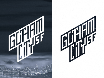 Gotham City 02 city gotham identity illustration logo sanfrancisco sf typography