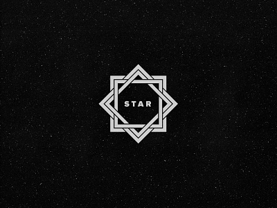 Star black dhultin logo mark star stella typography white