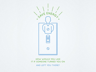 Save Energy blue circle dhultin energy green icon illustration line save switch