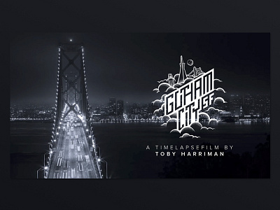 Gotham City - Custom made Logo city dark dhultin fog gotham logo sanfrancisco tobyharriman