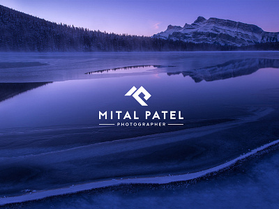 Mital Patel Logo blue dhultin logo mital mountains mp patel photographer shape white