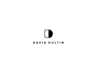 D Logo circle contrast david dhultin hultin line logo shape