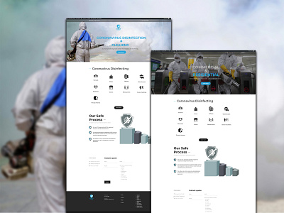 Covid 19 Cleaning Services UI UX ux design ux ui web interface wordpress