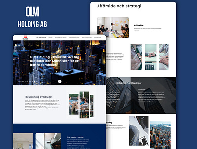 Web Design - OLM Holding branding design illustration ui ux design ux ui ux ui designer web design