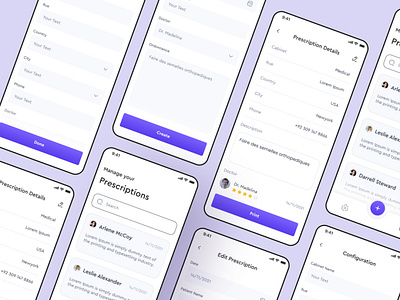 Prescription Mobile App UI