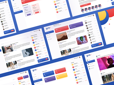 Gro App UI app branding design illustration logo ui ux ux design ux ui ux ui designer