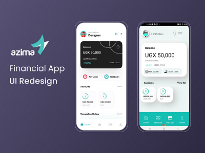 Financial App Redesign app branding design ui ux ux design ux ui ux ui designer