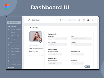 Admin Dashboard UI Design