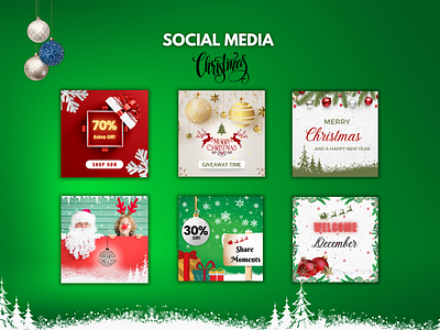 Instagram Post - Merry Christmas banner canva design canva template christmas banner christmas design cover design facebook ads fiverr flyer graphic design headers illustration instagram post instagram template post social media social media social media design twitter youtube design