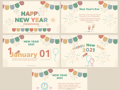 Happy New Year Presentation happy new year illustration new year new year party new years eve powerpoint