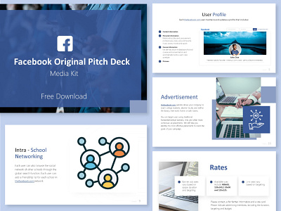 Facebook pitch Deck Redesign business design facebook facebook cover facebook pitch free strtup pitch deck pitch deck design pitch design powerpoint presentation redesign pitch