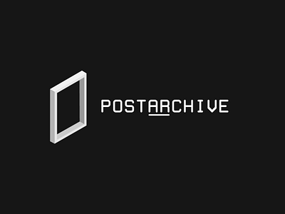 PostARchive - Augmented Reality Poster Gallery app ar branding design graphic design logo