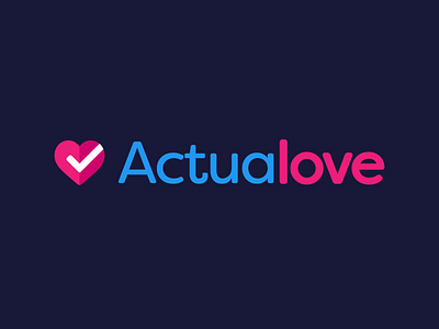 Actualove - Online Dating App app branding design graphic design icon illustration logo