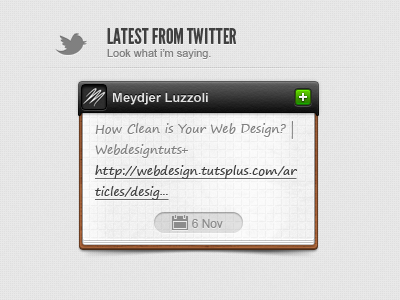 Twitter Widget small widget twitter widget