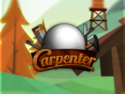 The Carpenter Logo ball carpenter game logo tools wood wooden