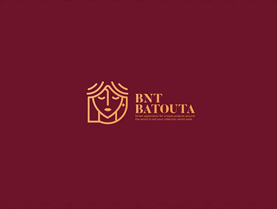 Bnt Batouta Art agency logo animation art art direction artist blue branding color color palette colorful colors design designs drawing gold illustration logo red typography vector