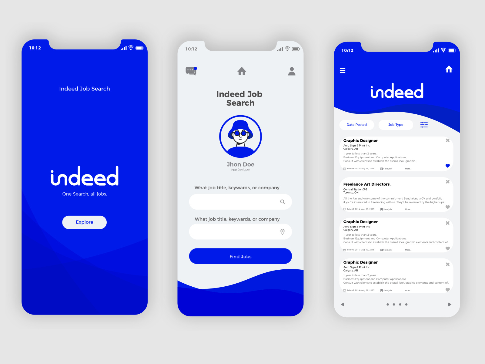 Redesign Indeed App by Salah Edin on Dribbble