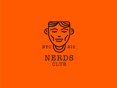 NERDS CLUB - logo animation app branding icon logo typography ux vector web website