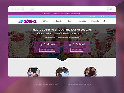 Abeka marketing ui ux web