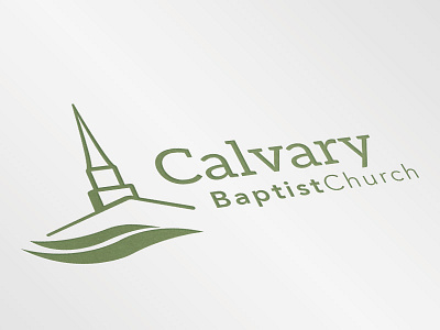 Calvery Baptist Church Logo branding church logo