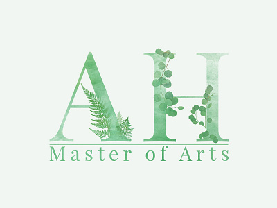 Master of Arts Signage art branding illistration