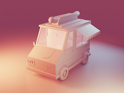 Low Poly Truck 3d art b3d blender car low poly low poly lowpoly truck wip