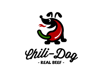 Chili Dog beef chilli cute dog fire hot hot-dog logo