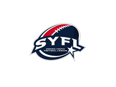 SYFL football sports logo star youth