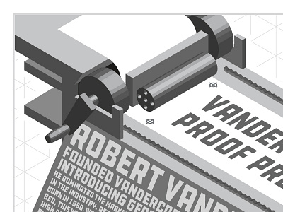 Vandercook Proof Press Illustration design illustrator letterpress